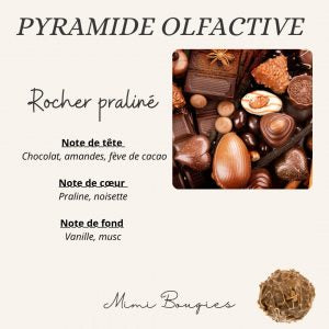 Bougie parfumée - Rocher praliné