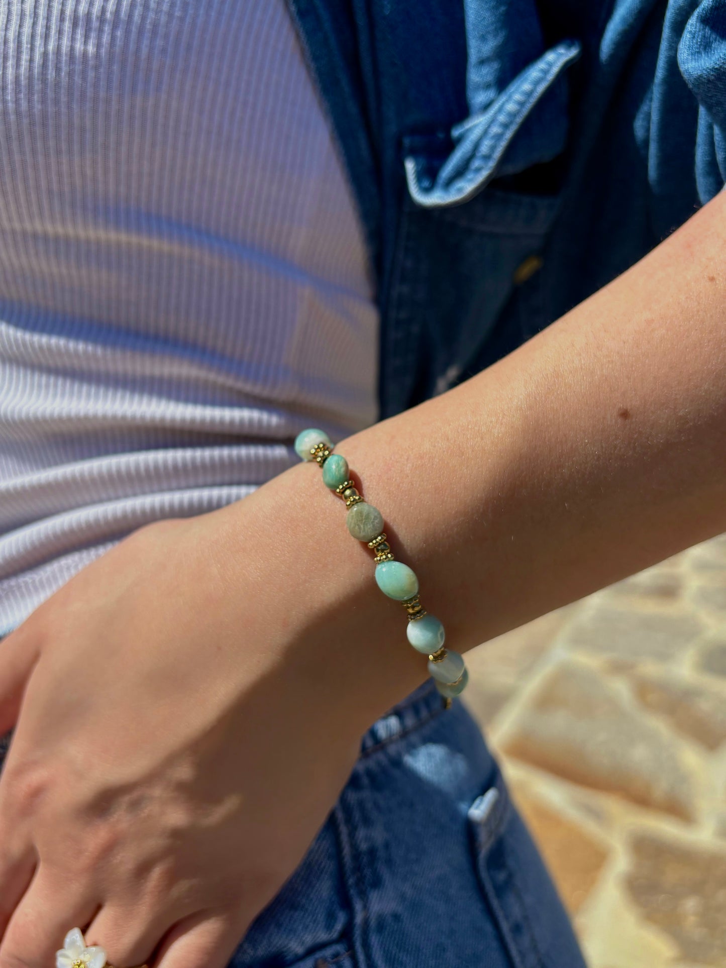 Bracelet en pierres naturelles - Amazonite