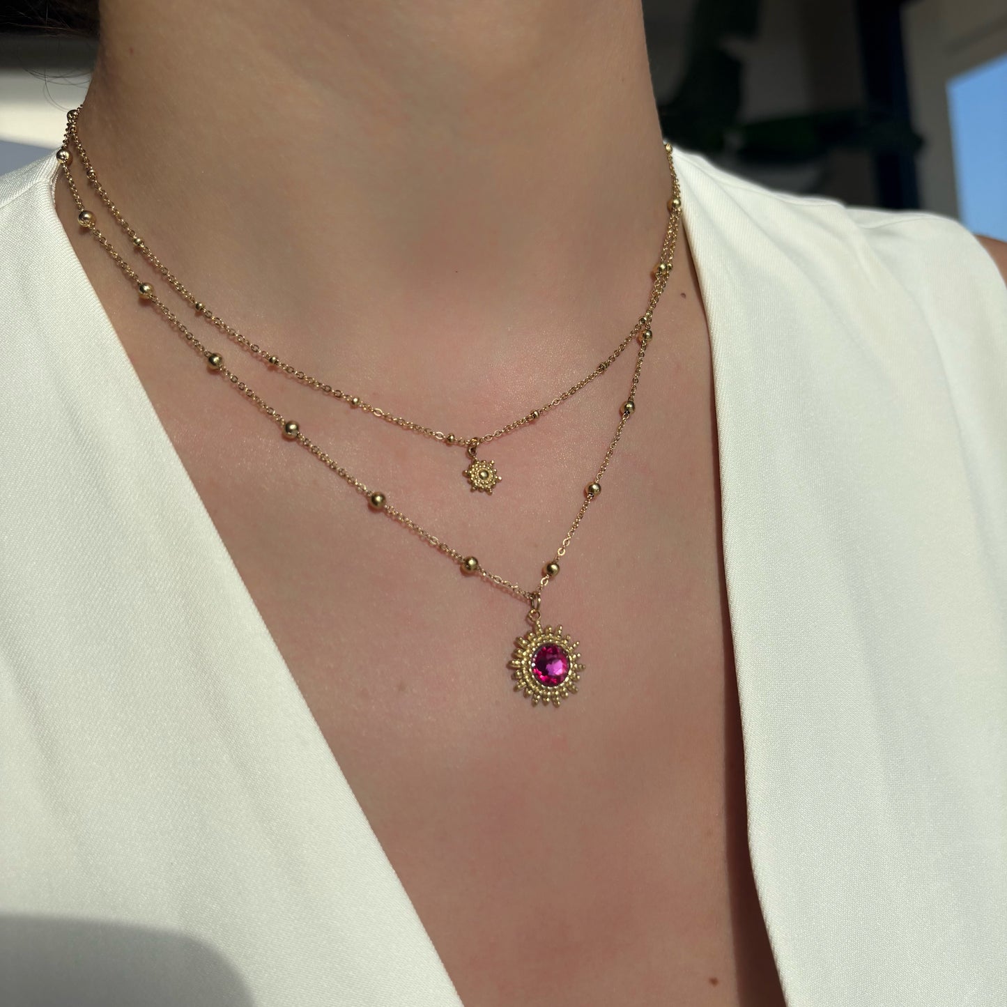 Collier double rang - Soléa