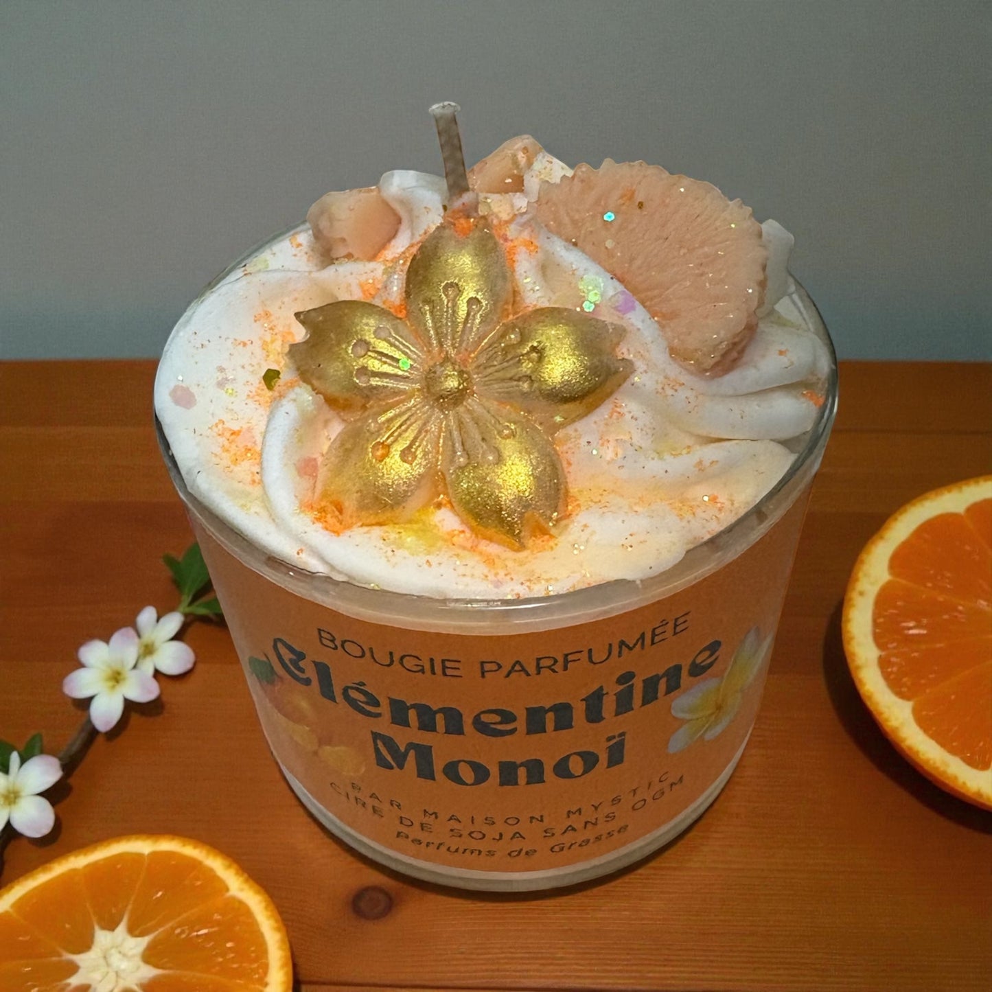 Bougie Chantilly Clémentine Monoï