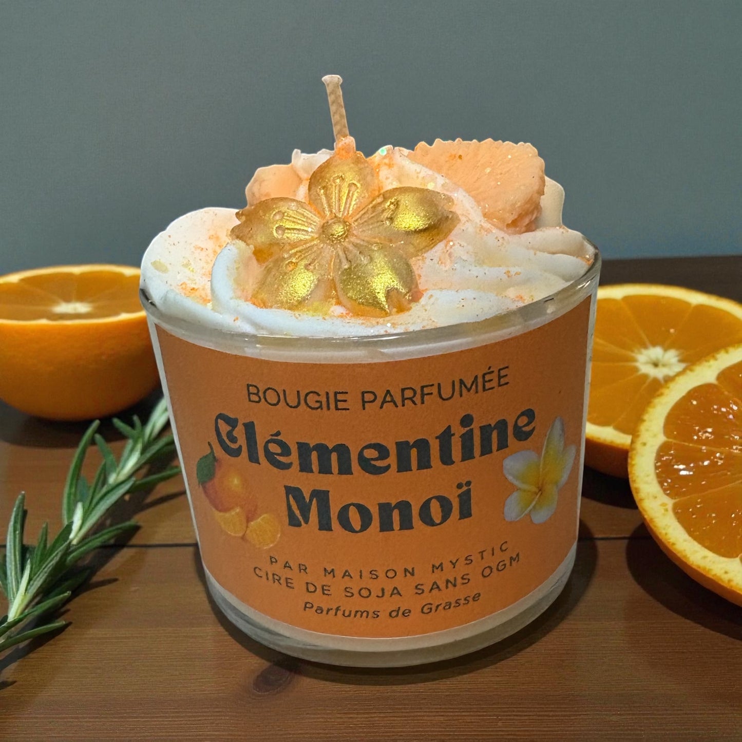 Bougie Chantilly Clémentine Monoï